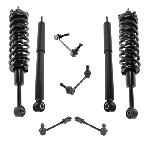 Image of TRQ Front and Rear Suspension Kit Complete Strut & Coil Spring Assembly Shock Absorber Sway Bar Stabilizer Link Compatible with 2003-2022 Toyota 4Runner 2007-2014 FJ Cruiser