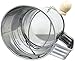 Zemensha Stainless Steel 3 Cups Flour Sifter for baking | Rotary Hand Crank Powdered sugar shaker and flour duster|