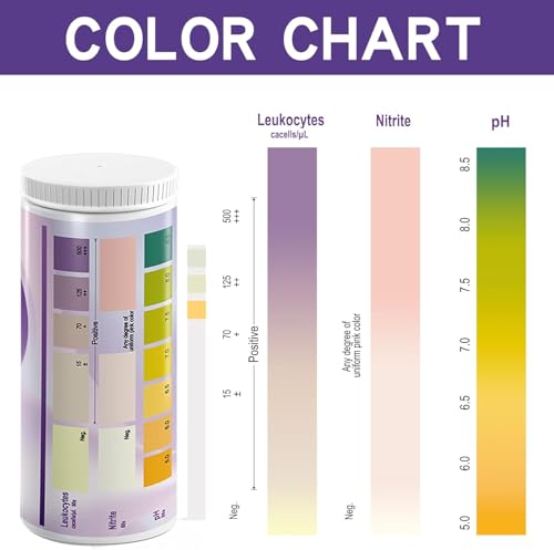 Image of AssuTest UTI Test Strips - 3-in-1 Advanced Urinary Tract Infection Home for Women Men Kids Detection with Accurate Leukocytes, Nitrite, and PH Readings, Simple at-Home Urine Test Strips, 50ct