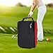 QSTDGVPW Golf Shoes Bag Sports Shoes Bag Golf Supplies Multiuse Nylon Shoe Carrier Bag Golf Shoes Case for Camping Travel Adults Gym, red