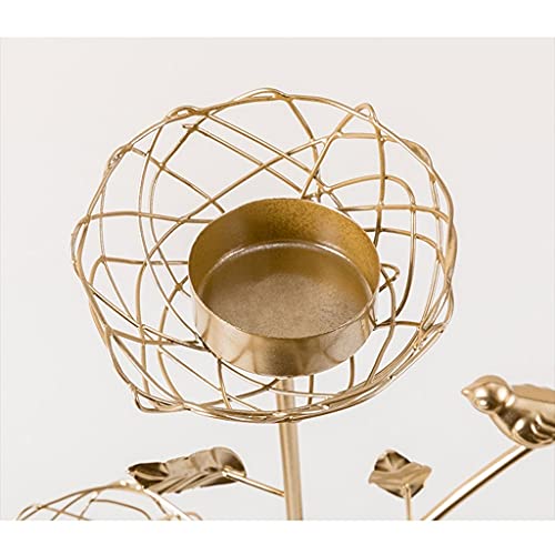 Bougeoirs votifs dorés TUSUOD pour bougie de table et de dîner - 4