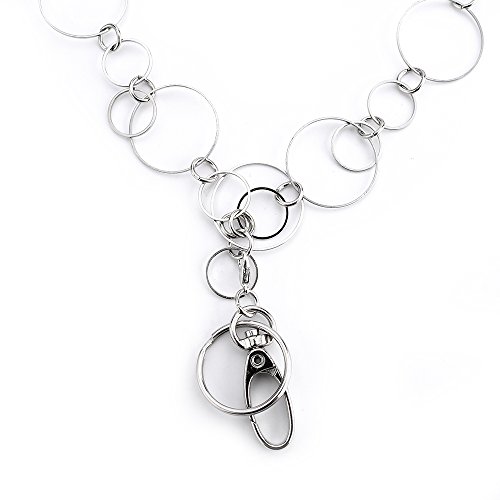 LUXIANDA Fashion Lanyard for Keys Badge Lanyards for Women ID Necklaces Badge Holder Stainless steel chain by LUXIANDA - Image 3