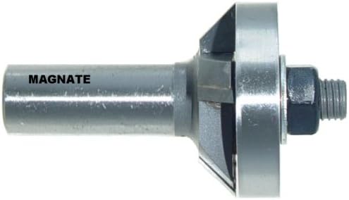 Magnate 3245 45 Degree Undercut Bevel Trim Router Bit - 1/4" Cutting Height; 1/2" Shank Diameter