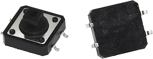 Rocker Switch 10PCS 12 * 12 * 7.3 Light Touch Switch SMD Micro Switch 12x12x7.3mm 4pins Push Button Switch High Temperature Resistant Industrial