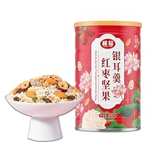Lotus Root Powder Soup Jujube Nuts Mixed Dried Fruit and White Fungus Soup With lotus Root Powder Lotus 17.6oz/500g
