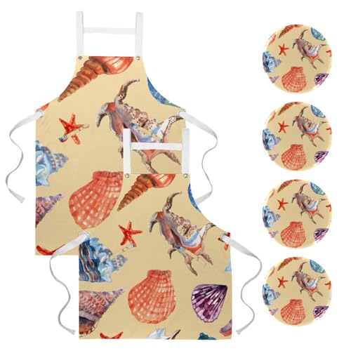 Tablier de serveuse océan pour vos sessions pâtisserie et bistrot