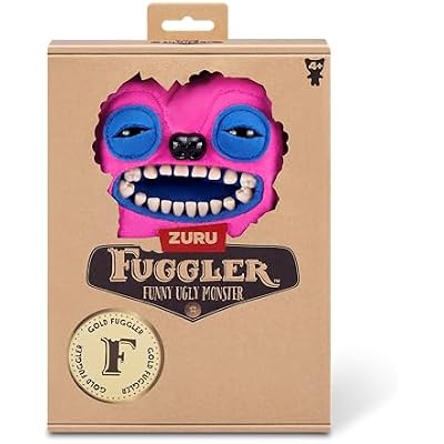 Fuggler Gold Fuggs by ZURU Funny Ugly Monster, Plush, Collectible, Toy (Greedy Grinner - Pants)