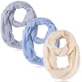 Women Lightweight Infinity Scarf Loop, bufandas de mujer para invierno Lady Fashion Scarfs Plain Soft Light Thin For Spring Summer Autumn Winter Scarves, 2021 Mom Friend Sister Wife Girlfriend Gift