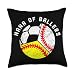 Nana of Ballers Funny Baseball Softball Soccer Nana Throw Pillow