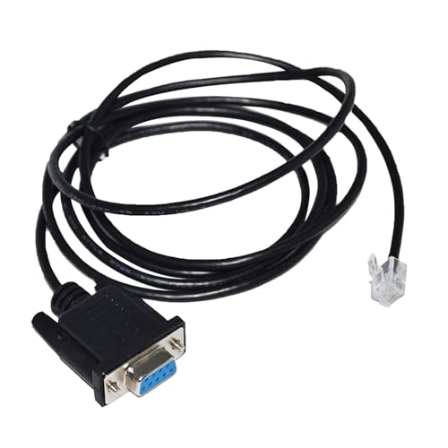 GKJHTED RS232 DB9 D-SUB 9PIN to RJ11 RJ12 6P4C ADAPTER FLASH UPGRADE CABLE for PC to HC HAND CONTROLLER KABLE(1m)