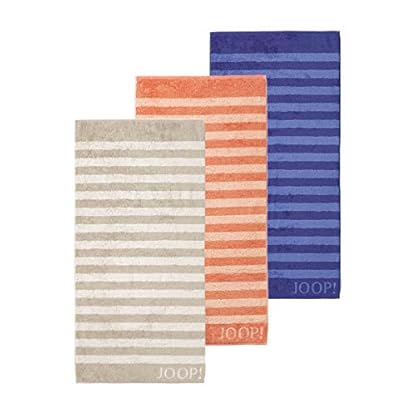 Joop! Handtücher Classic Stripes 1610 anthrazit - 77 Saunatuch 80x200 cm