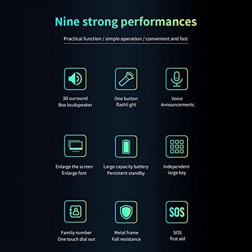 Unlocked Senior Cell Phone, Big Button Dual Sim Senior Phone, Easy To Use Mobile Phone With Large Capacity Battery, Flashlight, Sos Key, Voice Recorder, Calendar, Alarm Clock, Calculator, Green #TOP3