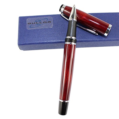 Gullor 702Ra Rollerball Pen With Silver Clip - Red #TOP1