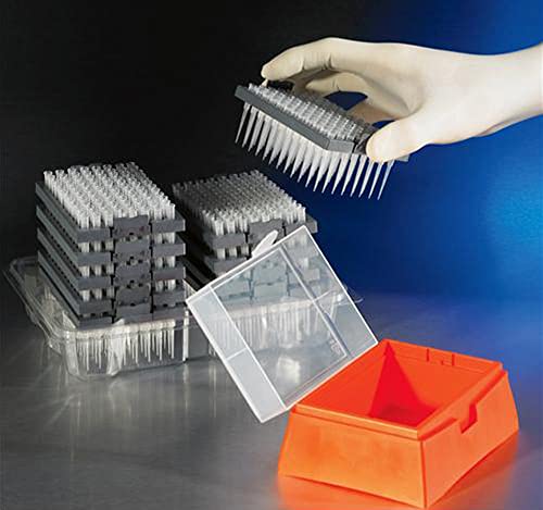 Corning DeckWorks Polypropylene Natural Nonsterile Graduated Pipet Tips with Reload Starter Kit, 0.1 - 3000µL Capacity (Case of 768)