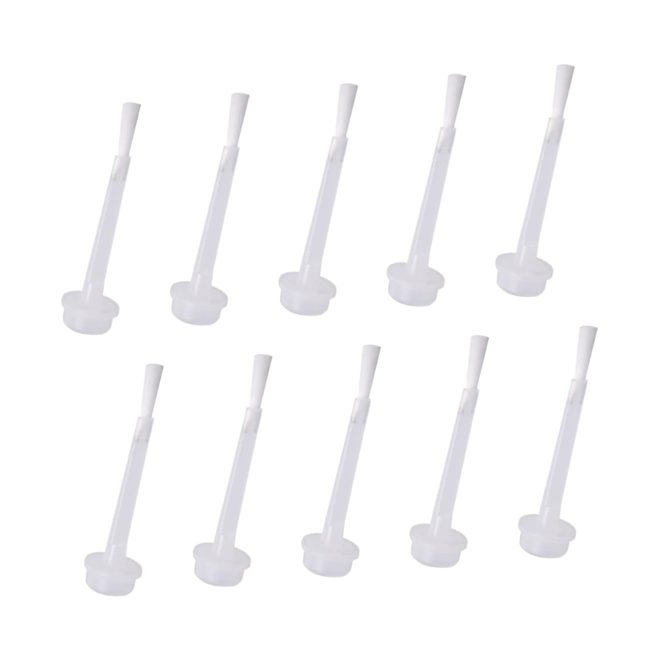 Vaguelly 1Set Liquid Brushes for Nail Dipping Powder Replacement Durable White Brushes for Gel Polish for Dip Powder and Gel Polish Application