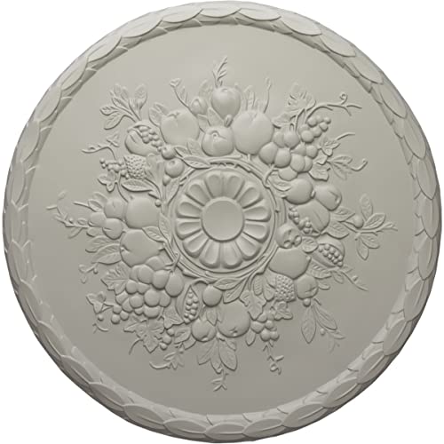 Ekena Millwork CM22ATPCF Anthony Harvest Ceiling Medallion, Pot of Cream