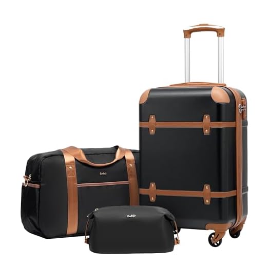 Coolife Stylish 3-Piece Luggage Set