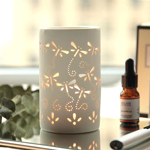 Candlestick Wax Burners Holders Oil Burner Candle Holder Wax Warmer Hollowing Ceramic Tealight Aromatherapy Essential Aroma, Home Decoration #TOP3