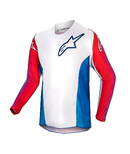 Alpinestars 3776924-736-XL: Youth Racer Pneuma Jersey Blu/Mars Red/White Xl