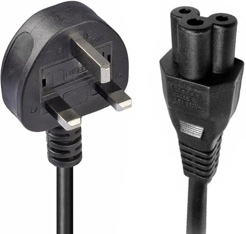 Cable de alimentacion tripolar portatil ingles C13 negro para corriente UK 2