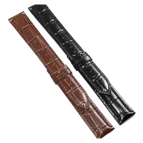 Bracelet de montre en cuir de vachette extensible 22mm LUGEMA interface droite - 4
