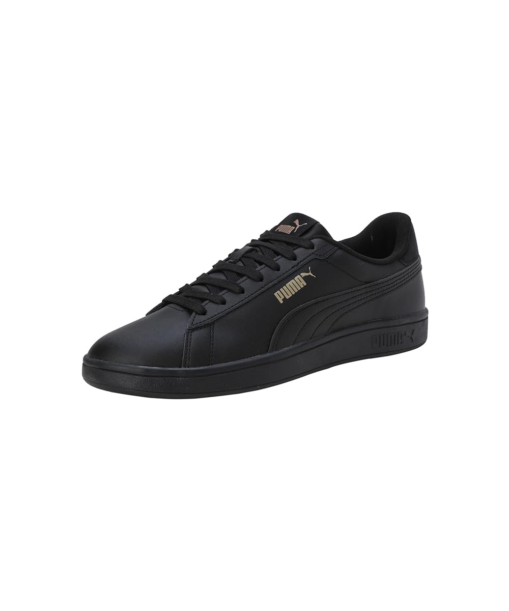 Puma Smash 3.0 L Unisex Sneaker , Puma Black Puma Gold Puma Black, 48 EU