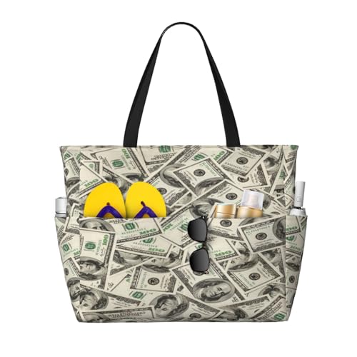 Large Beach Bag Travel Weekender Foldable Tote Bag for Pool Beach Vacation Gym