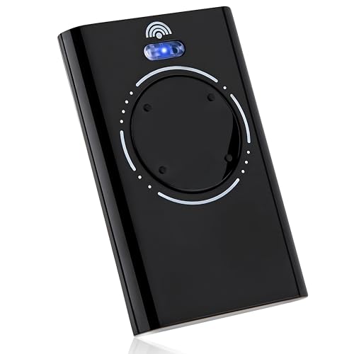 AKVF Télécommande Portail Compatible avec XT4 868 SLH LR, XT4 868 SLH, XT2 868 SLH LR, XT2 868 SLH, Fréquence 868 MHz, 4 Canaux Noir
