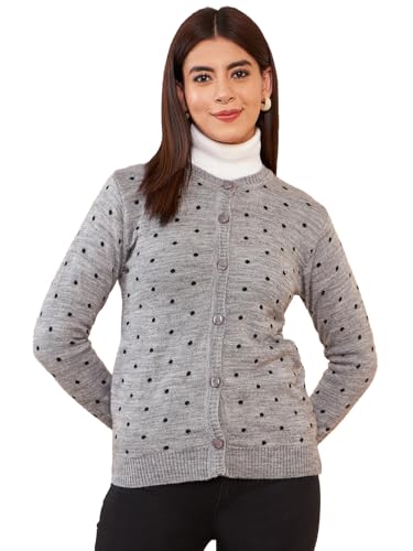 Image of Pivl Womens Winter Season Round Neck Full Sleeves Sweater /Cardigan