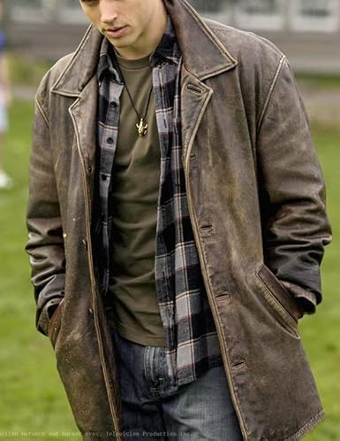 Dean Winchester Vintage Jacket for Men – Real Sheepskin Leather Inspired by Jensen Ackles Supernatural Series2