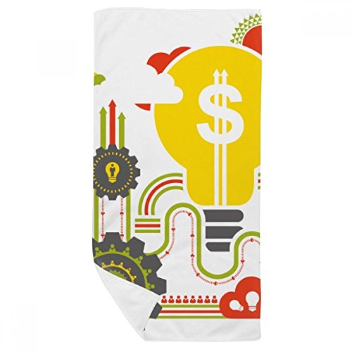 Serviette de bain 35X70cm multicolore ultra douce imprimé graffiti - 2