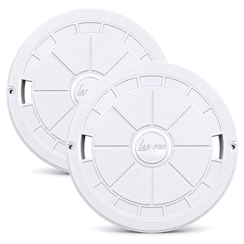 AR-PRO (2 Pack) Exact Replacement Hayward SPX1070C Skimmer Cover - Heavy-Duty Pool Skimmer Lid Direct Replacement for Hayward SP1070, SP1071, and SP10712S Automatic Skimmer Models