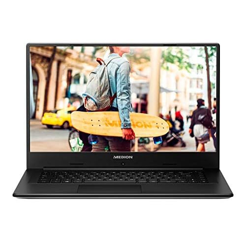 MEDION E6245 39,5 cm (15,6 Zoll) Full HD Notebook (Intel Pentium Silver N5000, 4GB DDR4 RAM, 128GB Flash-Speicher, Akku Schnellladefunktion, Win 10 Home)