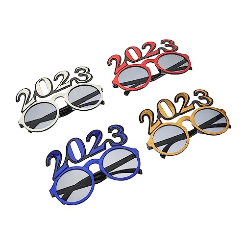 BRIGHTFUFU Vhay New Year ES Eyees Party Glasses Decor Number Glasses for Graduation
