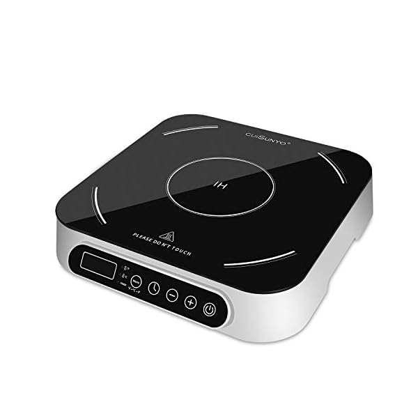 Portable Induction Countertop 1800W Cooktop 10 Power Levels Burners Electric Stove with 140-465°F Timer Settings Induction Burner Suitable and Digital Sensor for Magnetic Cookware