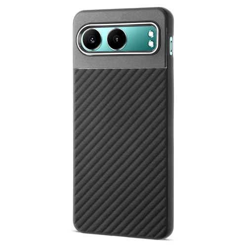 Image of Mr. Case Ribbed Texture with Anti-Slip & Shockproof Design Silicone Back Cover for OnePlus Nord 4 5G | Protective & Durable - Black (Texture)