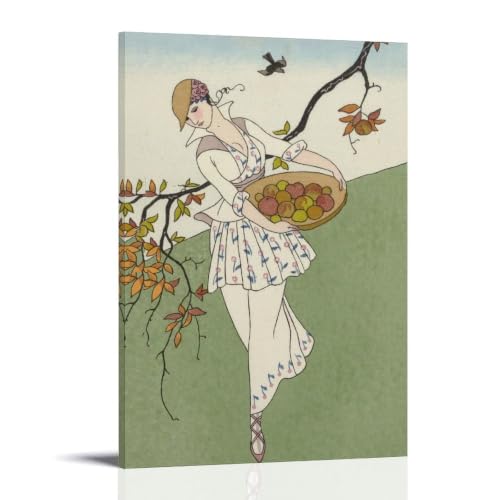 Art Déco Toilette De Taffetas George Barbier Habille Vos Murs Nus Avec Élégance 20x30cm