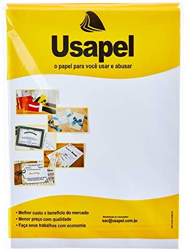 Papel A4 Verge Usapel Branco 120g. - Caixa com 50, Filiperson, 25026, Branca