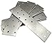 Price comparison product image Pack of 10pcs Flat Connecting Joining Plates Repair Connector Mending Galvanised Brace Bracket Perforated Metal Steel Sheet Timber Wood Fixing Heavy Duty 6" x 1.5" (160 x 40 x 2mm)