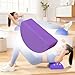 Yiju Half Moon Recovery Block & Calf Stretching- Improve Balance, Stability & Foot Mobility/Calf Stretcher for Plantar Fasciitis Relief/Yoga & Pilates Balance Trainer, Violet