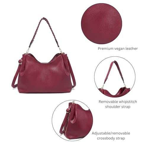 Bolso tote vegano para mujer con múltiples compartimentos miniatura 4