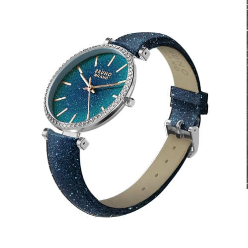 Image of BRUNO MILANO Fashion Forward Diamond Studded Bezel Watch with Added Sparkle for Women and Girls