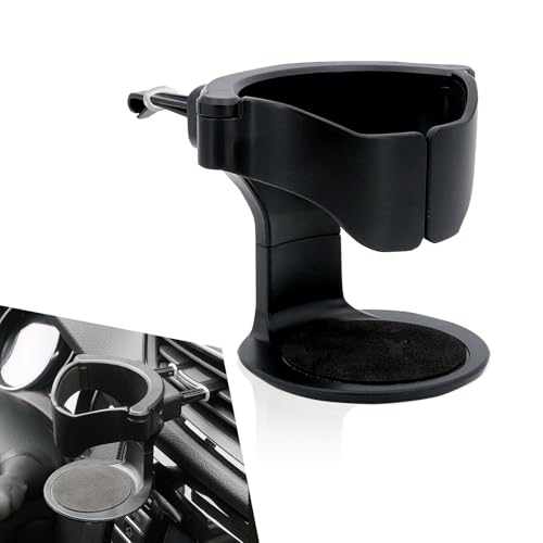 Portavasos para auto universal negro 3.74x3.14 pulg miniatura 1
