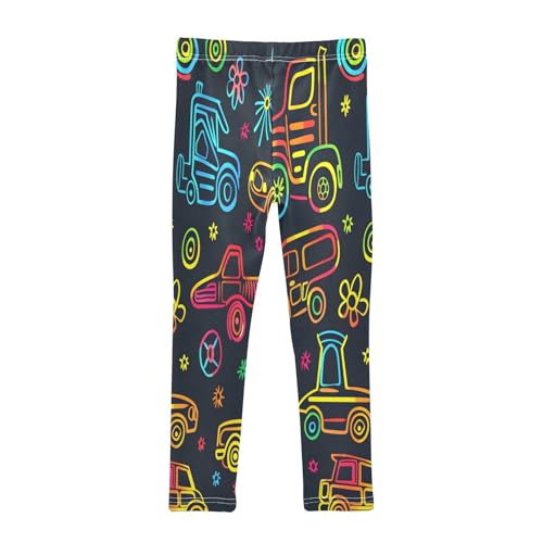 Bolaz Toddler Girls Leggings Printed Yoga Pants Leggings Cute Car Line for Kids2