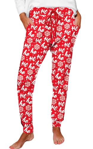 Deerose Women Halloween Pajama Pants Elastic Waist Drawstring PJ Pants with Pockets