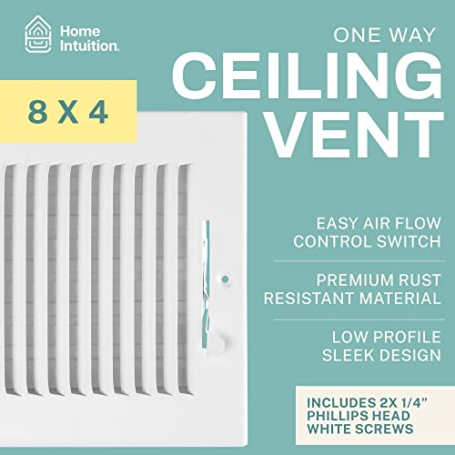 Grille d'aération blanche murale volet oscillant climatisation 20x10