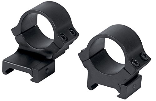 B-Square 1-Inch Weaver Extension Rings-High Rise, Matte Black Finish