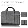 Alfheim 15/15.6/16 inch Laptop Bag, Waterproof Leather Laptop Briefcase Messenger Bag with Shoulder Strap for Women/Men/Travel/Business, Compatible with Macbook Pro 16 inch #2