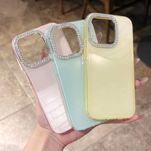 Coque de luxe à paillettes et diamants pour iPhone 16 Plus vert - 5