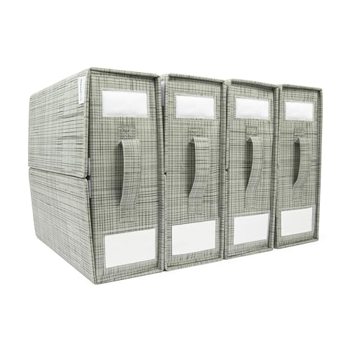 TidyTrove Pacote de 4 organizadores de lençóis e armazenamento